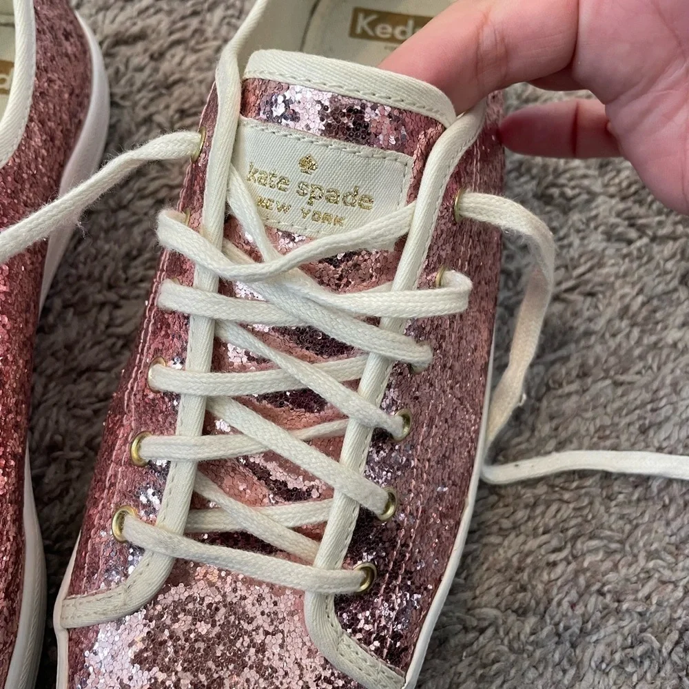 Kate Spade x Keds Pink Sparkle Sneakers